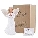 ACTLATI Schutzengel Figur, Engel des Gebets – handgeschnitzte Betende Engel Skulptur Ermutigung Geschenk, Heimdekoration Geschenk zum Zeigen von Liebe, Trauer, Freundschaft oder Gebet