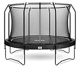 Salta Premium Black Edition Trampolin - rund - Ø366cm - Schwarz