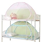 Anti-Moskito-Netze Pop Up Moskitonetz Bett Zelt Geflechte Folding Portable für Baby-Kleinkinder Kinder, Einzelbett 90cmx195cmx95cm (2 Stück)