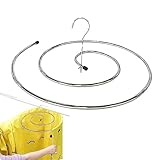 Drying Rack Spirale Geformt Trocknen Rack Bettwäsche Trocknen Wäsche Ständer Kleiderbügel Aufhänger Für Schlafsaal, Bettdecke, Tagesdecke, Schal, Decke, Badetuch, Frottee