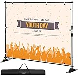 BuoQua 10 Zoll Poster-Hintergrundständer Einstellbar Bannerdisplay Promotion Banner Ständer für Ausstellungen Messe Anzeige