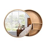 Spiegel Badspiegel Wand Badezimmer Schrank Schlafzimmer Eitelkeit Runde Badezimmer Massivholz Wohnzimmer Dekorative Dusche Badezimmer Schrank