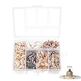 LKEFRFS12 Spiral Shells 100 Stück 6 Styles Kleine Muscheln Natur Bastelnmuscheln Schöne Deko Ocean Für Armbandschmuck Kunst Heimtextilien Aquarium Und Dekorationen Kunsthandwe 13-26mm