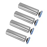 OSALADI 4 Stück Metallschränke Robuster Stuhl Metall-Schreibtischbeine Metall-Tischfüße Mutternbein-Nivellierer Schrank-Nivellierfüße Silberfarbenes Richtmaschinen-Zubehör