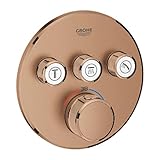 Grohe Thermostat Grohtherm SmartControl 29121 FMS rund 3 Absperrventil warm Sunset Geb, 29121DL0