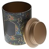 OUSIKA Mehlbehälter, Teedose, Kanister, 125 ml, Tee-Vorratsdose, Metall, Weißblech, leere Dosen, Tee-Aufbewahrungsdose, Süßigkeiten-Box for trockene Lagerung, Gewürze, Tee, Süßigkeiten, Partygeschenke