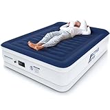 Active Era Luxus Luftbett 2 Personen, Luftmatratze selbstaufblasend mit eingebauter elektrischer Pumpe & integriertem Kissen, Aufblasbare Matratze für Camping & Gästebett - 203 x 152 x 56cm