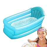 Aufblasbare Badewanne, 70 x 48 x 33 cm, Baby-Badewanne, Baby-Reisebadewanne, aufblasbare Badewanne, Kleinkind-Schwimmwanne für Neugeborene, Kinder, Mädchen, Jungen, Heimreisen