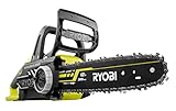 RYOBI 18 V ONE+ Brushless Akku-Kettensäge OCS1830 (Schwertlänge 30 cm, Kettengeschwindigkeit 10 m/s, werkzeuglose Kettenspannung, inkl. 1 x Schutzhülle, 1 x Kettenöl, ohne Akku & Ladegerät im Karton)