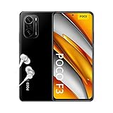 POCO F3 5G Smartphone ohne Vertrag + Kopfhörer (16,94cm (6,67') AMOLED Display 120Hz, 8GB+256GB Speicher, 48MP Quad-Rückkamera, 20MP Frontkamera, Dual-SIM, Android 11) Schwarz - [Exklusiv bei Amazon]