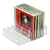 Schallplatten Aufbewahrung DVD-Aufbewahrungsbox-Tablett, transparentes Acryl-CD-DVD-Halter-Aufbewahrungsregal, stapelbares CD-Präsentationsregal, CD-Organizer-Ständer – for bis zu 14 Standard-CD-Hülle