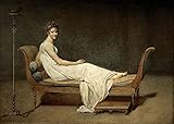 ZIMARO Leinwanddruck Und Poster Wandkunst Bild Reproduktion Madame Recamier Geboren Julie Bernard von Jacques Louis David für Wohnkultur 60x90cm