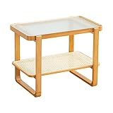 Einfacher Wohnzimmer-beistelltisch, H70cm Sofa-beistelltisch Mit Atmungsaktiven Regalen Und Holzrahmen, Stabiler Beistelltisch Für Schlafzimmer, Arbeitszimmer, Bekleidun(Size:70.3*40.4*53.2CM,Color:A)