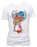 Roman Combat Cooles Party Herren T-Shirt, Weiss, XXL