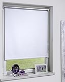 DécoProfi Thermorollo für Fenster ohne Bohren 40 x 160 cm - Sonnenschutz Rollo innen inkl. Klemmträger - Thermo Rollo, Hitzeschutz Sonnenrollo