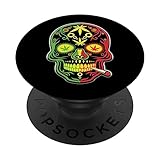 Weed Skull Marihuana Cannabis Stoner Mexican Cinco de Mayo PopSockets mit austauschbarem PopGrip