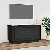 UYSELA Home Sets mit TV-Schrank schwarz 80x35x45cm Engineered Holz