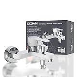 Eisl Wannenfüllarmatur Diziani, Einhebelmischer, Bicolor Optik Chrom/Weiß, NI023DINWCR