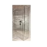 PC3721 ® 1 Transparente Hochglanzvitrine aus Acryl mit Fronttür und Sicherheitsschloss DB092-CABA3