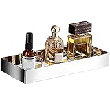 Duschablage Badregal Badezimmer Regal Wandmontiertes Badezimmerregal, Edelstahl-Badregal Ohne Bohren, Multifunktional, Für Toilettenbalkon Duschregal Duschkorb ( Color : Silver , Size : 30*12.5*4.5cm