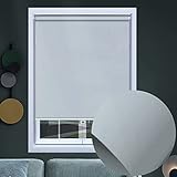 100% Verdunkelungsrollos,Springrollo Mittelzugrollo Schnapprollo,Kabellose Jalousien,UV-Schutz,Thermorollo,für Fenster & Tür,Badezimmer, Anpassbar (W50xH150cm(20x59in))