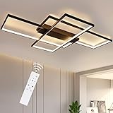 GBLY LED Deckenleuchte Dimmbar Modern Deckenlampe Schwarz Wohnzimmerlampe 88W Geometrisch Wandlampe Multifunktional Deckenbeleuchtung für Schlafzimmer Wohnzimmer Flur Büro und Balkon