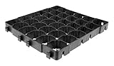 LANDGRID 1m² LG400 Rasengitter Paddockplatten Smart ohne Unterbau 38,5x38,5x4cm Paddockplatte Rasengitterplatten