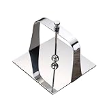 Taschentuchbox Serviettenhalter aus Edelstahl Serviettenhalter for die Arbeitsplatte Papierhandtuchhalter Dekorativer Taschentuchhalter Ständer - 13,5 x 13,5 cm Kosmetiktücherbox