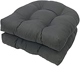 ILLOYD Outdoor-Schaukelstuhlkissen, Garten-Hängemattenkissen, Outdoor-Sitzkissen, 2 Stück 19 x 19 Zoll Terrassenmöbelkissen(Color:Dark Grey)