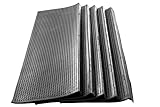 5 Stck Stufenmatte 75 x 25 cm Stairs schwarz Jet-Line außen Garten Outdoor Antirutsch Gummi Stufen Matte Treppe Sicherheitsmatte rutschhemmend Außentreppe Gartentreppe