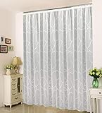A-TEXTILE-24 Maßgeschneiderte weiße Scherli Voile Store Gardine “Fashion“, inklusive Kräuselband (Universalband), Gardinen nach Mass, Höhe 90 – 295 cm, Breite 1 –12 Meter (Weiß, 235 x 500 cm/HxB)