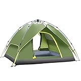 3-4 Person Camping Tent 60 Seconds Set Up Tent Waterproof Pop Up Outdoor Sports Tent Camping Sun Shelters Instant Cabin Tent Advanced Venting Design