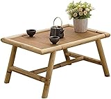 Couchtisch Bambus Und Rattan Erkerfenstertisch Japanischer Kleiner Couchtisch Massivholz Kang Tisch Zen Niedriger Tisch Schreibtisch,Beige,50 * 40 * 30cm,Concord12