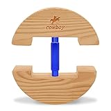 Cowboy®, bunter, verstellbarer und strapazierfähiger Hutspanner, Größe S: 16,5 bis 24 cm, Größe L: 19 bis 27 cm., holz, blau, S