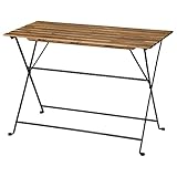 Ikea TÄRNÖ Tisch, Outdoor, 100x54 cm, schwarz/hellbraun gebeizt