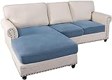 MOBTOR Schnittsofabezug, 4-teilig, Stretch-Sofa-Sitzbezug, Schonbezüge, Separate Kissen, Couch-Chaise-Bezug, elastischer Möbelschutz für Links und rechts, L-förmige Schnittsofa-Couch
