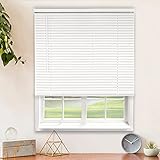CHICOLOGY Individuelle Jalousien für Fenster, Mini-Jalousien, Fensterrollos, Türjalousien, Jalousien für Fenster, horizontale Fensterrollos, weiß, 170,8 cm B x 182,9 cm H
