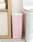 Baffect Push Top Lid Bin Mülleimer Müll Mülleimer, reg; Müll Papierkorb Mülleimer Recycling Müll Küche Mülleimer Müll Mülleimer für Küche Badezimmer Schlafzimmer Wohnzimmer Büro 8L (Pink)