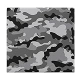 ASDTEHCY Sitzpolster, Grau Camouflage Stuhlkissen, Memory Foam Stuhlkissen, Weiche Sitzkissen für Garten Büro