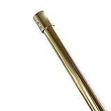 Retro Duschvorhangstange Perforiert Edelstahl Kleiderstange Gardinenstange Gardinenstange Benutzerdefinierte nicht dehnbare Stange Gold Bronze Rot Kupfer (Farbe: Bronze Größe: 100 cm) (Gold 150 cm)