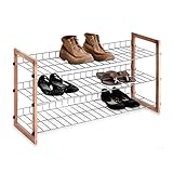 EVepes Schuhregale 3-stöckiges Metall-Schuhregal, Schuh-Organizer für ordentlichen Kleiderschrank, Flur, Schlafzimmer oder Badezimmer, multifunktionaler Schuhturm Aufbewahrungsorganisator