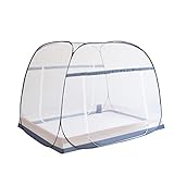 Moskitonetz Pop-Up-Ten, faltbares Bettzelt, tragbares Moskitonetz mit Unterseite, Insektennetz, Baldachin im Freien, Campingzelt, faltbares Design, extra großer Platz (LxBxH): 77x47x5 cm 22.9