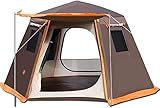 Camping Zelt Campingzelt for 4–6 Personen mit Doppeltüren, wasserdicht und Winddicht, Rucksackreisen, belüftet und geeignet for Outdoor- und Wanderausflüge