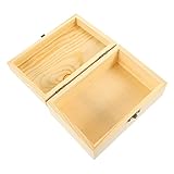 Operitacx Box Box Aufbewahrungsbox Kinder-Lagerplätze Kunststoff-Spielzeugkiste Lagerregale Kunststoff-Kiefernholz-Box Holzkisten Zum Basteln Holz-Schmuckschatulle