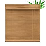 Vintage Dekoration Vorhang Bambusrollos Fenster-Rollo Bambus Raffrollo Bambus Durchscheinend Rollo Bambus Licht- Und Blendschutz Robust Und Langlebig Heimdekoration Hochwertig