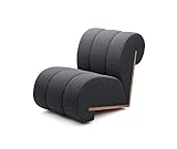 DomiMeble moderner Sessel “Mona” einzigartiges Design, Relaxsessel für Wohnzimmer Loungesessel Stuhl Polstersessel Lesesessel Ohrensessel (Catch Me 27)
