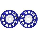 skyrabbiter 2pc Drink Round Acryl Flat Heat Leicht Glatt Anti-Scratch-Tisch Cool Home Decor Housewarminggeschenk Naturmaterial (D, One Size)