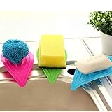 Kücheneckregal Anthrazit Box und Seife, Schwammblätter, verschiebbarer Halter, Ringspüle, Multifunktions-Küchenspüle, Küche, Esszimmer und Bar Einlegeböden Küche（随机 random color)
