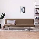 Chusui Chaiselongue, Recamiere Mit Schlaffunktion, Couch Für Jugendzimmer, Schlafsessel, Relaxcouch, Braun Kunstleder