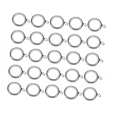 Beavorty 25 Stück Vorhangringe Aus Edelstahl Duschvorhanghaken Gardinenringe Gardinenhaken Für Vorhänge Römische Ringe Vorhangaufhänger Dekorative Gardinenringe Heimvorhangringe